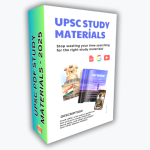 UPSC Civil Services Exam - PDF Study Materials
